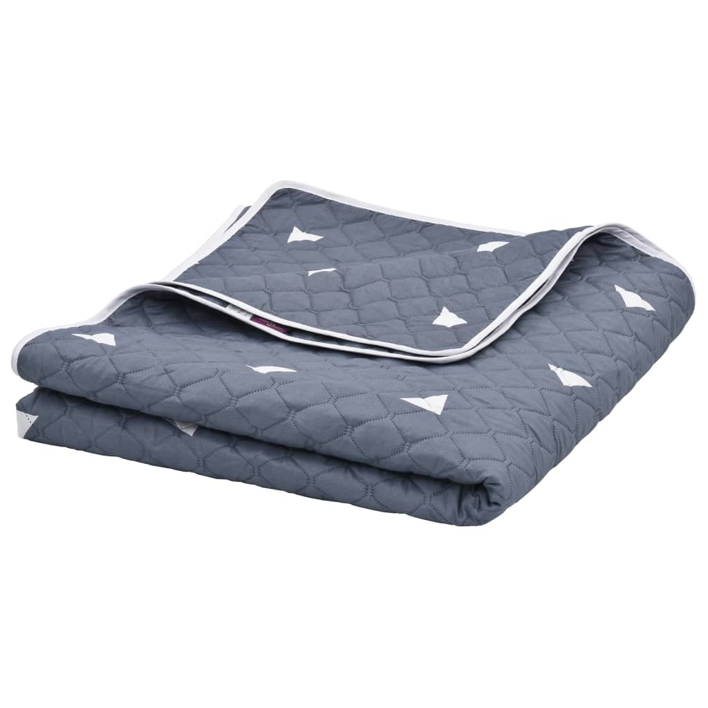 Quilt Dark Blue 230x260 cm Ultrasonic Quilted Fabric